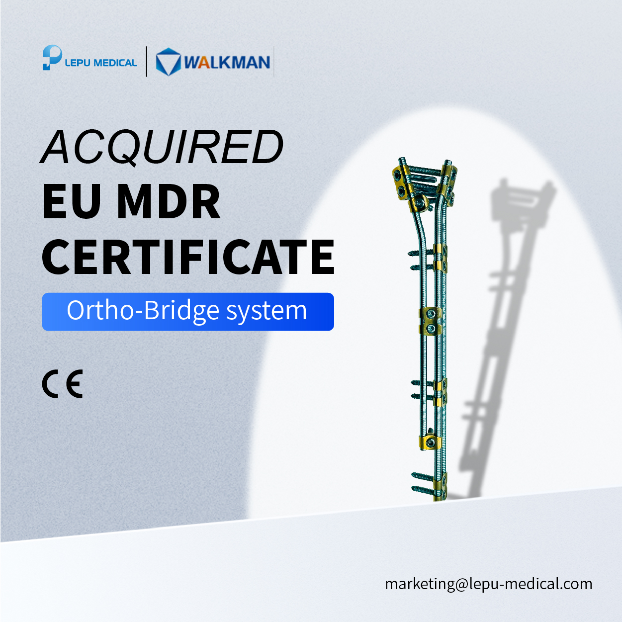 Exciting Announcement! | Lepu Medical Ortho-Bridge System received MDR Certification
