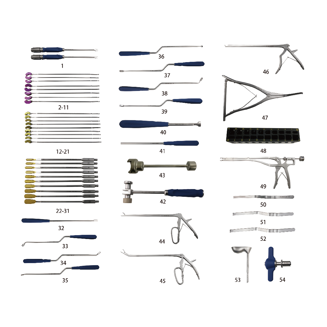 Instrument Set for Internal Spinal Fixation System