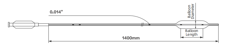 patible guide catheter 2.00 mm  6 Fr.Compatible guide wire 0.36 mm  0.014 inch.Balloon markers radio...