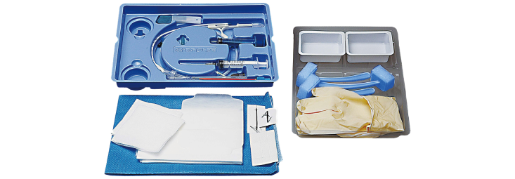 Central venous catheter Guidewire Tissue dilator Introducer needleYshaped Needle Catheter fastener B...