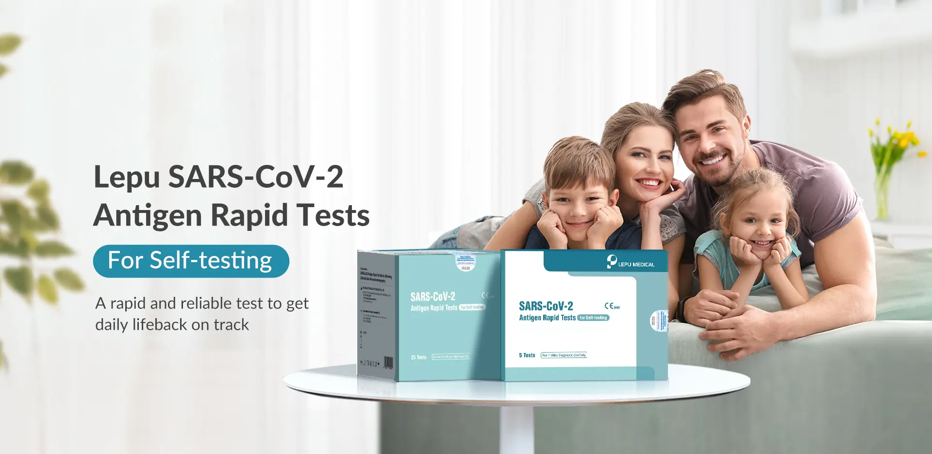 Lepu SARS-CoV-2 Antigen Rapid Test Kits for self-testing