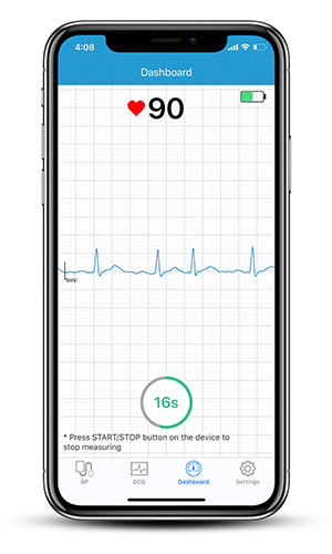 Automatic Upper Arm Blood Pressure Monitor + ECG