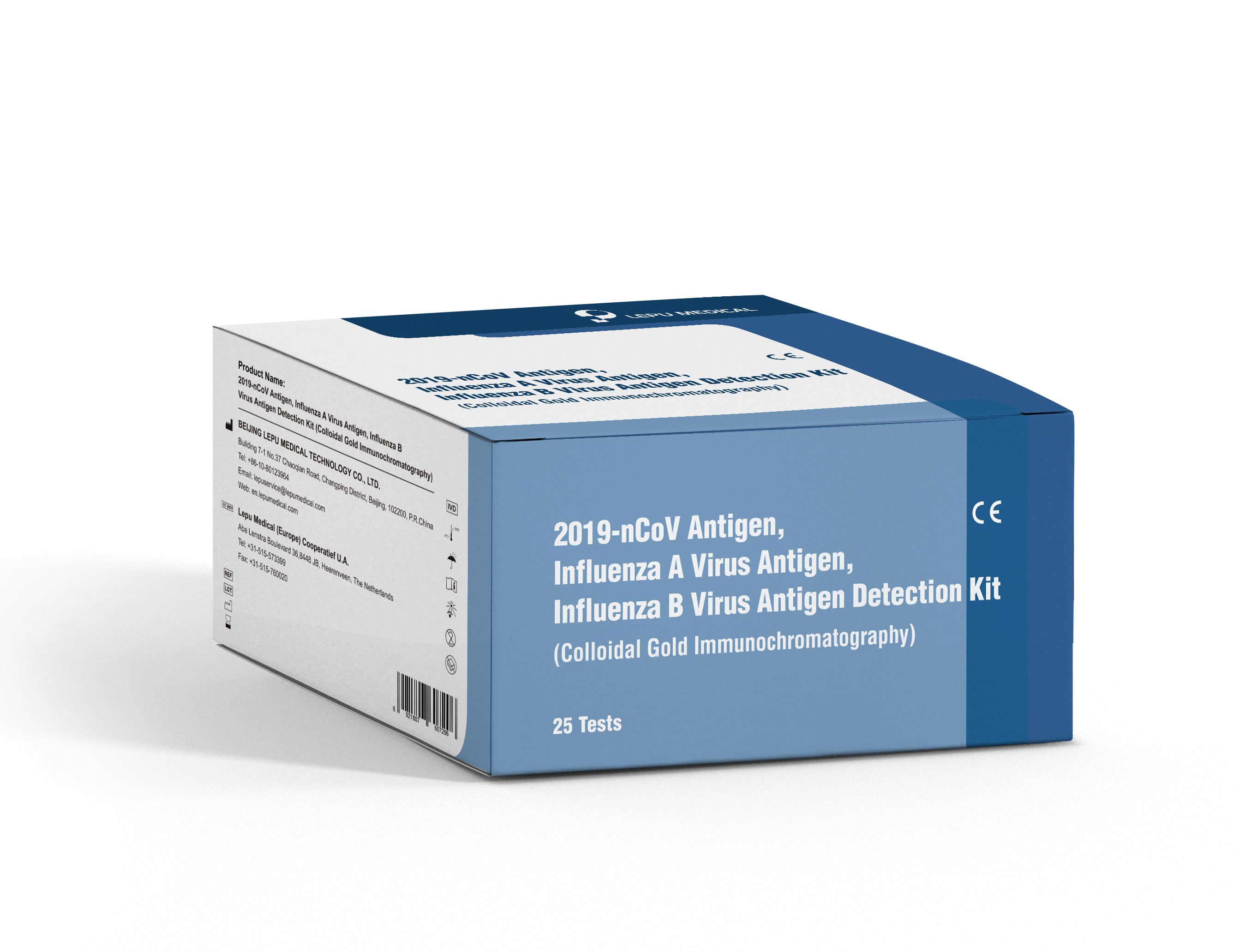 LEPU Medical - SARS-CoV-2 Antigen Rapid Test Kit (Colloidal Gold  Immunochromatography) - 25 pezzi